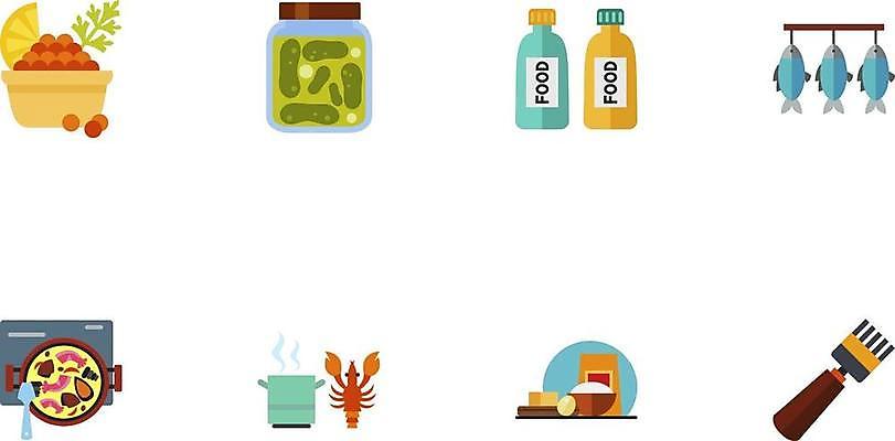 EPS 해외이미지 전통 접시 디자인 음식 포크 다이어트 일러스트 재료 오이 건조 건강 어류 요리 그래픽 빨간색 세트 식사 항아리 조미료 플랫 맛 먹기 레몬 심볼 해산물 오브젝트 사인 준비 피클 밀가루 튜브 고립 딜 스페인어 엘리먼트 캐비아 해외일러스트 식기 컬러 컨셉 채소 과일 식재료 모션 수중동물 도자기 가루 절임 향미료 파일형식 벡터 이미지허브