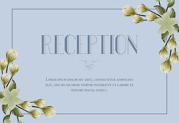 EPS 해외이미지 템플릿 하늘색 결혼 일러스트 결혼식 사각프레임 타이포그라피 사람없음 청첩장 해외일러스트 문자 카드_감사 프레임 이벤트 파란색 사각형 파일형식 벡터 이미지허브