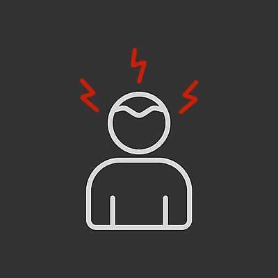 EPS 해외이미지 디자인 백그라운드 일러스트 스트레스 사람 머리 고통 바이러스 질병 상처 두통 감염 고립 증상 편두통 해외일러스트 감정 의학 신체부위 파일형식 벡터 이미지허브