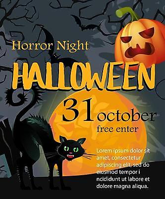 EPS 해외이미지 일러스트 호박 이벤트 사람없음 고양이 할로윈 달 잭오랜턴 해외일러스트 자연요소 채소 포유류 반려동물 파일형식 벡터 이미지허브