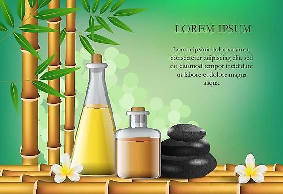 EPS 해외이미지 꽃 일러스트 유리병 사람없음 초록색 뷰티 스파 조약돌 대나무 아로마 스파용품 아로마오일 해외일러스트 나무 식물 컬러 병_용기 돌_바위 오일_화장품 오브젝트 파일형식 벡터 이미지허브