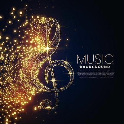 EPS 해외이미지 템플릿 디자인 배너 포스터 음악 백그라운드 음표 일러스트 노래 추상 불꽃 이벤트 빛 파티 축제 소리 콘서트 덮개 춤 황금 클럽 디스코 쇼 멜로디 뮤지컬 합창단 더스트파티클 효과 해외일러스트 기호 무늬 불 문화예술 공연 뚜껑 그룹 합창 파일형식 벡터 이미지허브
