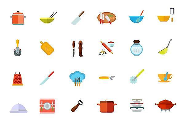 EPS 해외이미지 그릇 포크 일러스트 쟁반 사람없음 숟가락 나이프 냄비 거품기 밀대 식칼 계량스푼 감자칼 강판 밀폐용기 쟁반덮개 피자칼 해외일러스트 식기 주방용품 수저 덮개 용기_그릇 칼 솥 파일형식 벡터 이미지허브