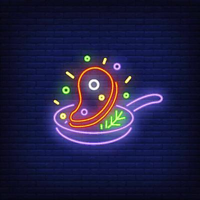 EPS 해외이미지 접시 디자인 음식 조각 백그라운드 컨셉 일러스트 추상 간판 비프스테이크 사람없음 그래픽 빛 주방 식당 소고기 튀김 그릴 심볼 향신료 네온 해외일러스트 식기 무늬 주방용품 육류 스테이크 상점 향미료 파일형식 벡터 이미지허브