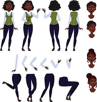 EPS 해외이미지 전신 여자 인물캐릭터 흑인 일러스트 앉기 정장 여러명 성인 신체부위 세트 달리기 머리 하반신 비즈니스우먼 OK 비즈니스캐릭터 팔 성인여자만 해외일러스트 일러캐릭터 서양인 캐릭터 옷 다수 비즈니스 모션 사람 손짓 직장인 여자만 성인만 파일형식 벡터 이미지허브