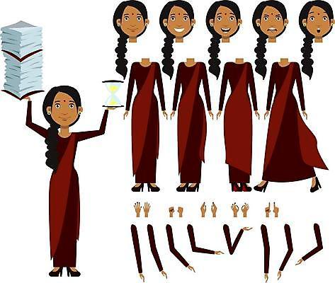 EPS 해외이미지 전신 손 여자 인물캐릭터 일러스트 땋은머리 미소 들기 정장 여러명 성인 신체부위 세트 머리 놀람 하반신 짜증 비즈니스우먼 인도인 비즈니스캐릭터 모래시계 팔 서류뭉치 성인여자만 해외일러스트 일러캐릭터 외국인 캐릭터 헤어스타일 옷 감정 모래 시계 다수 비즈니스 모션 표정 사람 동양인 직장인 문서 여자만 성인만 파일형식 벡터 이미지허브