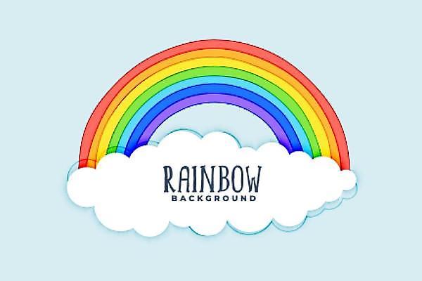 EPS 해외이미지 백그라운드 무지개 일러스트 사람없음 무지개색 해외일러스트 자연요소 컬러풀 파일형식 벡터 이미지허브