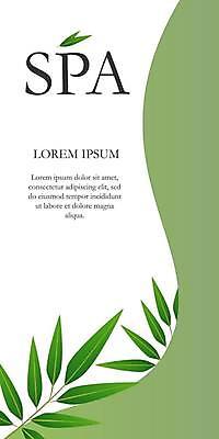 EPS 해외이미지 포스터 일러스트 사람없음 초록색 스파 풀잎 해외일러스트 컬러 잎 풀_식물 파일형식 벡터 이미지허브