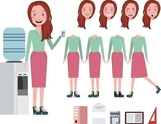 EPS 해외이미지 전신 여자 인물캐릭터 일러스트 편지봉투 미소 들기 정장 여러명 성인 신체부위 세트 머리 걷기 다이어리 계산기 하반신 분노 비즈니스우먼 비즈니스캐릭터 물컵 삼각자 정수기 파일폴더 성인여자만 해외일러스트 일러캐릭터 캐릭터 옷 감정 다수 비즈니스 모션 문구용품 봉투 표정 자 사람 컵 사무용품 장비 직장인 편지 여자만 성인만 파일형식 벡터 이미지허브