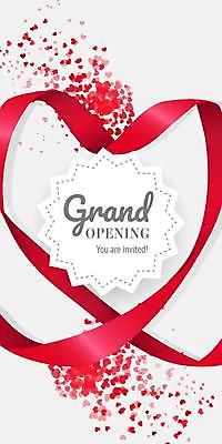 EPS 해외이미지 디자인 리본 백그라운드 일러스트 프레임 사랑 사람없음 빨간색 하트 오픈행사 해외일러스트 모양 감정 컬러 오픈 파일형식 벡터 이미지허브