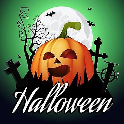 EPS 해외이미지 나무 일러스트 호박 이벤트 사람없음 초록색 할로윈 달 무덤 박쥐 잭오랜턴 해외일러스트 자연요소 식물 컬러 채소 포유류 파일형식 벡터 이미지허브