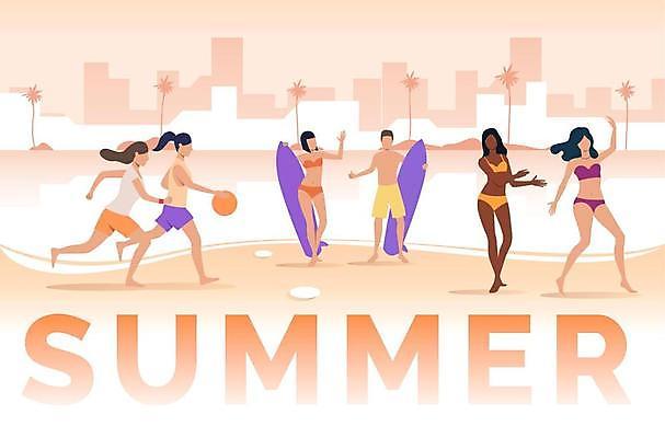 EPS 해외이미지 전신 영어 여자 남자 실루엣 여행 일러스트 공 여러명 성인 타이포그라피 해변 건물 여름휴가 야자수 달리기 주황색 춤 잡기 서핑보드 손인사 따봉 성인만 해외일러스트 나무 문자 건축물 바다 컬러 다수 모션 휴가 문화예술 촬영기법 사람 인사 최고 보드_스포츠 파일형식 벡터 여름_계절 이미지허브