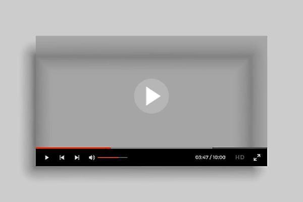 EPS 해외이미지 일러스트 사람없음 회색 멀티미디어 UI 플레이어 해외일러스트 컬러 파일형식 벡터 이미지허브