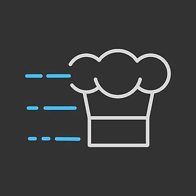 EPS 해외이미지 일러스트 요리사모자 사람없음 검은색 해외일러스트 모자_잡화 컬러 요리사 파일형식 벡터 이미지허브