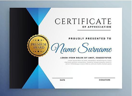 EPS 해외이미지 템플릿 일러스트 사람없음 흰색 모던 심플 증명서 해외일러스트 컬러 파일형식 벡터 이미지허브