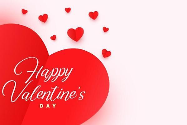 EPS 해외이미지 디자인 행복 백그라운드 일러스트 발렌타인데이 사랑 사람없음 빨간색 하트 축하 해외일러스트 모양 감정 컬러 컨셉 데이이벤트 파일형식 벡터 이미지허브