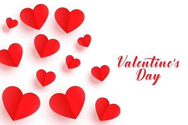 EPS 해외이미지 디자인 행복 백그라운드 일러스트 발렌타인데이 사랑 사람없음 빨간색 하트 축하 해외일러스트 모양 감정 컬러 컨셉 데이이벤트 파일형식 벡터 이미지허브