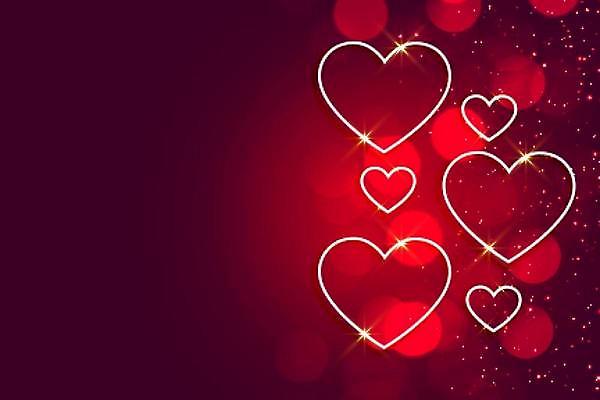 EPS 해외이미지 디자인 행복 선 백그라운드 일러스트 사랑 사람없음 빛 하트 축하 보케 해외일러스트 모양 감정 컨셉 파일형식 벡터 이미지허브