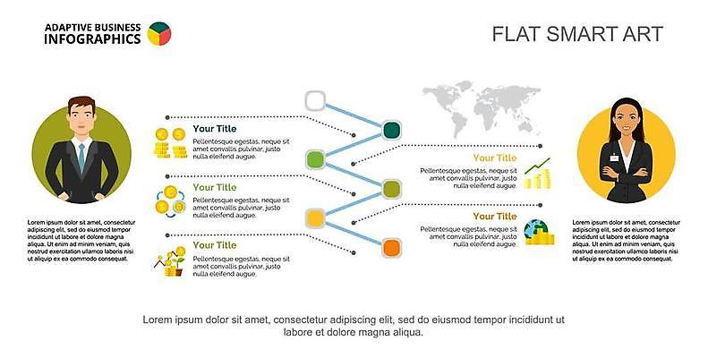 EPS 해외이미지 여자 남자 세계지도 일러스트 비즈니스 상반신 성인 두명 경제 팔짱 동전 자료 인포그래픽 비즈니스맨 비즈니스우먼 플랫 금화 경영 성인만 해외일러스트 지도 돈 모션 사람 세계 직장인 황금 파일형식 벡터 이미지허브