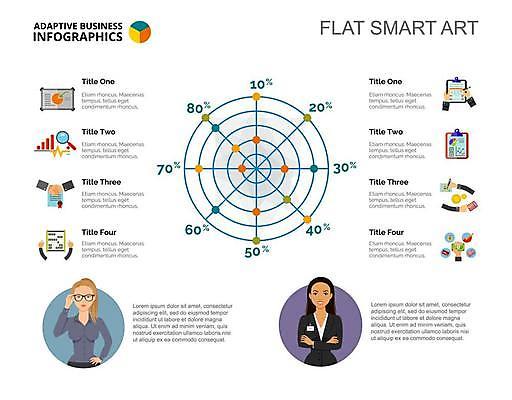 EPS 해외이미지 손 여자 일러스트 비즈니스 수치 그래프 상반신 성인 두명 신체부위 팔짱 자료 인포그래픽 비즈니스우먼 원형 플랫 서류판 성인여자만 해외일러스트 도형 모션 사람 사무용품 직장인 여자만 성인만 파일형식 벡터 이미지허브