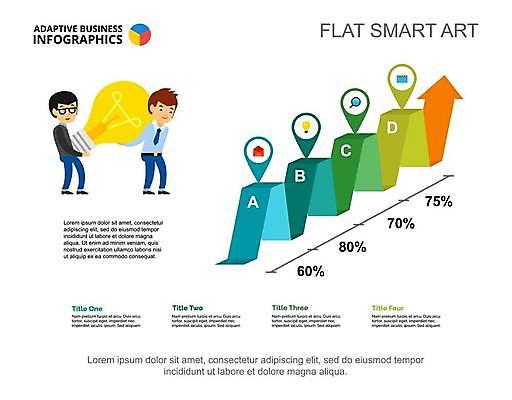 EPS 해외이미지 전신 남자 화살표 일러스트 비즈니스 전구 협력 아이디어 들기 성인 두명 자료 인포그래픽 비즈니스맨 플랫 상승 성인남자만 해외일러스트 컨셉 모션 사람 직장인 남자만 성인만 파일형식 벡터 이미지허브