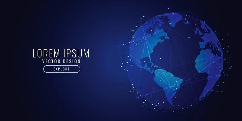 EPS 해외이미지 배너 지구 과학 백그라운드 일러스트 비즈니스 추상 미래 기술 글로벌 지구본 3D 우주 디지털 자료 웹 행성 네트워크 연결 큼 분석 역동적 시스템 망사 혁명 테크노 폴리곤 AI_인공지능 해외일러스트 컨셉 무늬 인터넷 직물 크기 디지털합성 파일형식 벡터 이미지허브