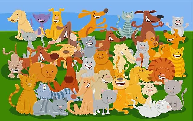 EPS 해외이미지 클립아트 동물 캐릭터 공원 행복 일러스트 장난 수염 미소 그래픽 친구 반려동물 세트 갈색 노란색 정원 고양이 우정 회색 그룹 플랫 개 강아지 만화 수집 그림 팩 얼룩무늬 송곳니 마스코트 해외일러스트 일러캐릭터 공공시설 감정 컬러 무늬 포유류 관계 표정 화장품 치아 파일형식 벡터 뷰티 소화기관 시설 장기 신체 이미지허브