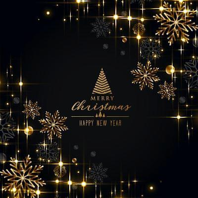 EPS 해외이미지 배너 백그라운드 크리스마스 겨울 일러스트 눈꽃 이벤트 사람없음 반짝임 금색 카피스페이스 해외일러스트 계절 기념일 컬러 모션 눈_날씨 공백 파일형식 벡터 이미지허브