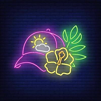 EPS 해외이미지 꽃 스티커 잎 일러스트 사람없음 태양 화려 심볼 라인아트 네온 해외일러스트 자연요소 식물 선 컨셉 파일형식 벡터 이미지허브