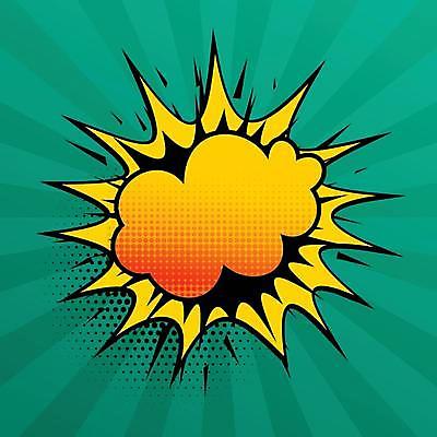 EPS 해외이미지 디자인 백그라운드 일러스트 프레임 미술 사람없음 초록색 노란색 공백 점 만화 복고 팝아트 코믹 카툰스타일 팝 해외일러스트 컬러 문화예술 그림 파일형식 벡터 이미지허브