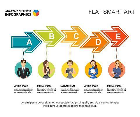 EPS 해외이미지 여자 남자 화살표 일러스트 비즈니스 협력 들기 여러명 상반신 성인 자료 인포그래픽 가리킴 업무 비즈니스맨 비즈니스우먼 플랫 순서 성인만 해외일러스트 다수 모션 사람 손짓 작업 직장인 파일형식 벡터 이미지허브