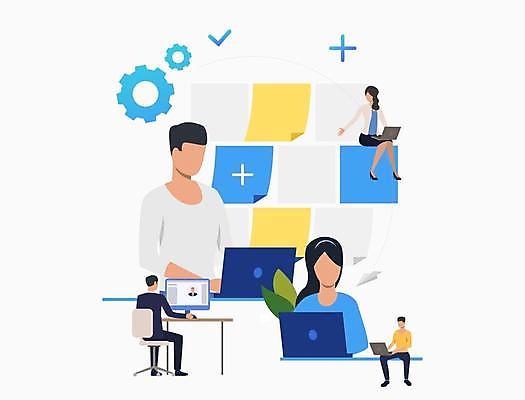 EPS 해외이미지 전신 여자 남자 의자 일러스트 사업가 앉기 여러명 상반신 성인 노트북 컴퓨터 모니터 비즈니스맨 비즈니스우먼 책상 확인 포스트잇 톱니바퀴 이력서 고용 채용 성인만 해외일러스트 직업 가구 다수 비즈니스 모션 사람 전자제품 구직 메모지 직장인 파일형식 벡터 이미지허브