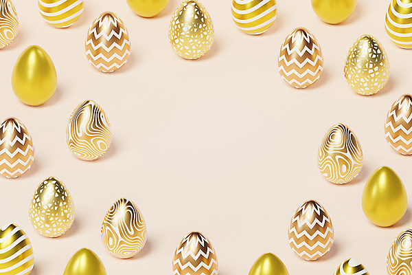 포토 JPG 해외이미지 프레임 사람없음 3D 계란 금색 기하학 연분홍색 베이지색배경 카피스페이스 미니멀 해외포토 분홍색 컬러 백그라운드 무늬 알 공백 디지털합성 베이지색 파일형식 이미지허브