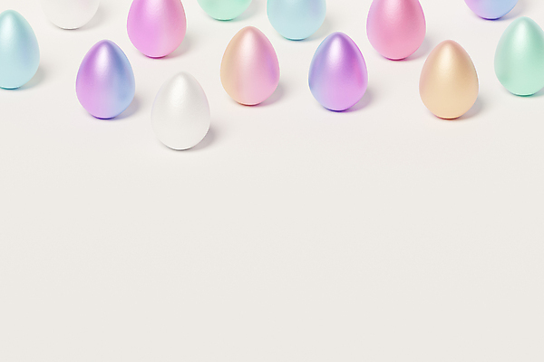 포토 JPG 해외이미지 사람없음 컬러풀 3D 계란 여러개 흰배경 심플 카피스페이스 미니멀 해외포토 컬러 다수 백그라운드 알 공백 흰색 디지털합성 파일형식 이미지허브