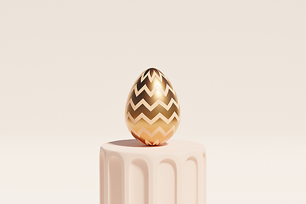 포토 JPG 해외이미지 사람없음 한개 3D 계란 줄무늬 금색 원기둥 단상 지그재그 포디움 베이지색배경 미니멀 해외포토 1 컬러 백그라운드 무늬 알 무대 원형 디지털합성 베이지색 파일형식 이미지허브