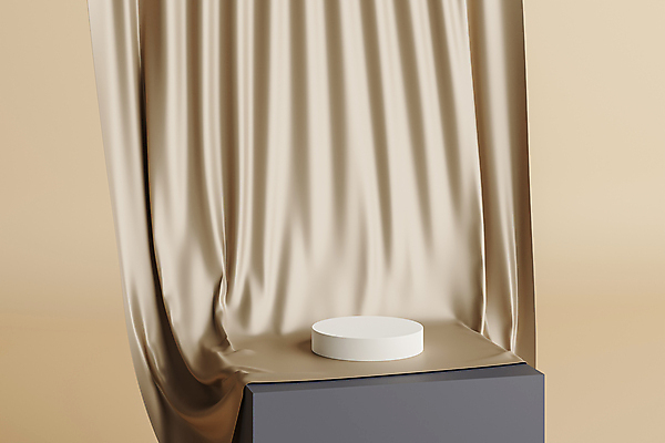 포토 JPG 해외이미지 백그라운드 사람없음 3D 커튼 단상 베이지색 포디움 베이지색배경 해외포토 컬러 무대 디지털합성 파일형식 이미지허브