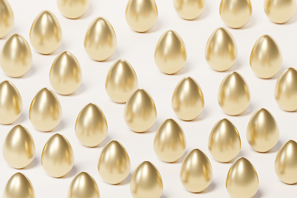 포토 JPG 해외이미지 패턴 사람없음 3D 계란 여러개 금색 가득함 심플 베이지색배경 미니멀 해외포토 컬러 다수 백그라운드 무늬 알 디지털합성 베이지색 파일형식 이미지허브