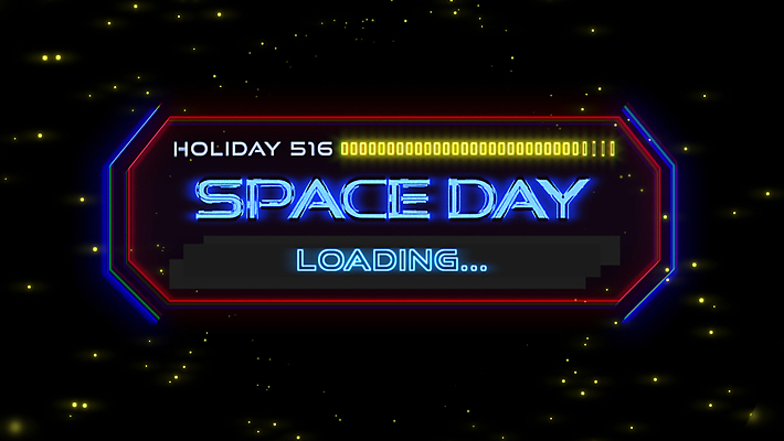 JPG 해외이미지 영어 기념일 일러스트 타이포그라피 사람없음 반짝임 우주 금속 디지털 사이버 데이 네온 로딩 이진수 해외일러스트 문자 모션 재질 이벤트 파일형식 이미지허브