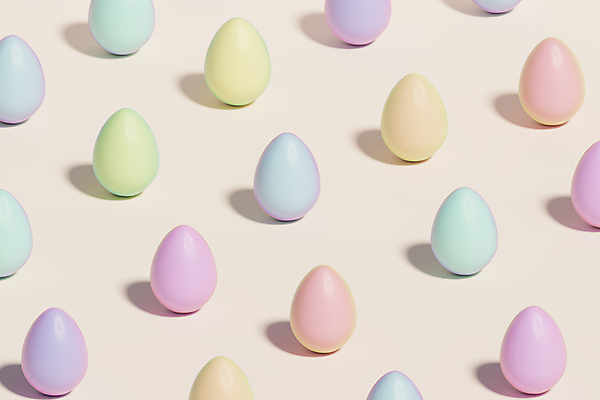 포토 JPG 해외이미지 패턴 그림자 사람없음 컬러풀 3D 계란 여러개 심플 베이지색배경 미니멀 해외포토 컬러 다수 백그라운드 무늬 알 디지털합성 베이지색 파일형식 이미지허브