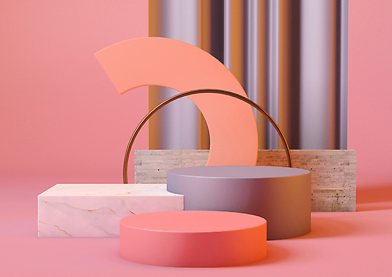 JPG 해외이미지 분홍색 백그라운드 사람없음 3D 받침대 해외포토 포토 컬러 디지털합성 파일형식 이미지허브