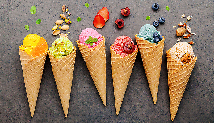 포토 JPG 해외이미지 오렌지 딸기 사람없음 견과류 체리 블루베리 아이스크림콘 콘아이스크림 피스타치오 해외포토 과일 아이스크림 콘 파일형식 이미지허브