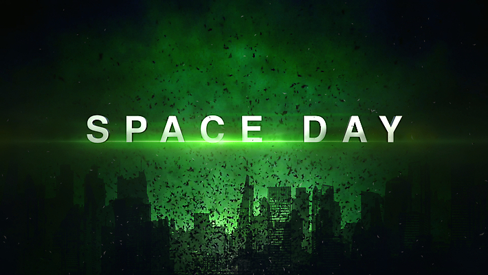 JPG 해외이미지 영어 기념일 실루엣 일러스트 미래 타이포그라피 사람없음 초록색 우주 도시 데이 먼지 해외일러스트 문자 컬러 컨셉 촬영기법 이벤트 파일형식 이미지허브