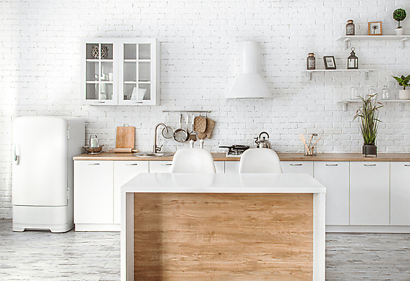 포토 JPG 해외이미지 탁자 실내 사람없음 인테리어 주방 심플 냉장고 해외포토 디자인 가구 내부 가전제품 파일형식 이미지허브