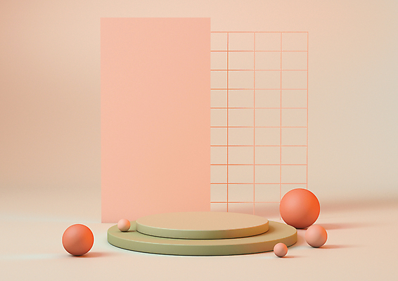 JPG 해외이미지 분홍색 백그라운드 사람없음 3D 받침대 해외포토 포토 컬러 디지털합성 파일형식 이미지허브