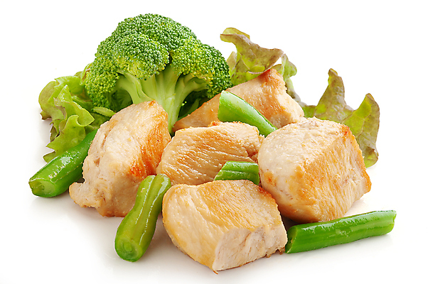 포토 JPG 해외이미지 실내 사람없음 닭고기 상추 브로콜리 흰배경 콩깍지 닭고기요리 해외포토 음식 백그라운드 채소 콩 육류 내부 흰색 파일형식 이미지허브