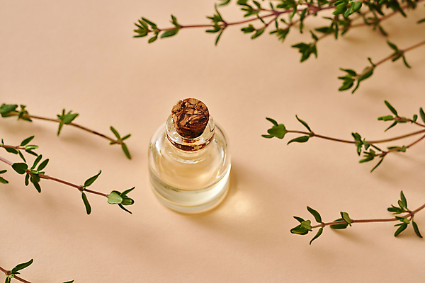 포토 JPG 해외이미지 유리병 실내 사람없음 뷰티 오일 아로마테라피 백리향 에센스 베이지색배경 아로마오일 해외포토 음식 백그라운드 병_용기 내부 화장품 오일_화장품 테라피 베이지색 파일형식 이미지허브