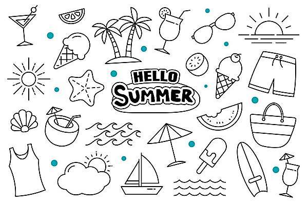 EPS 해외이미지 영어 수영복 바다 스티커 가방 일러스트 조개 아이스크림 불가사리 수박 사람없음 세트 선글라스 야자수 태양 파라솔 칵테일 서핑보드 라인아트 코코넛주스 해외일러스트 자연요소 나무 문자 잡화 옷 안경 선 과일 어패류 디저트 극피동물 주류 주스 보드_스포츠 코코넛 파일형식 벡터 이미지허브