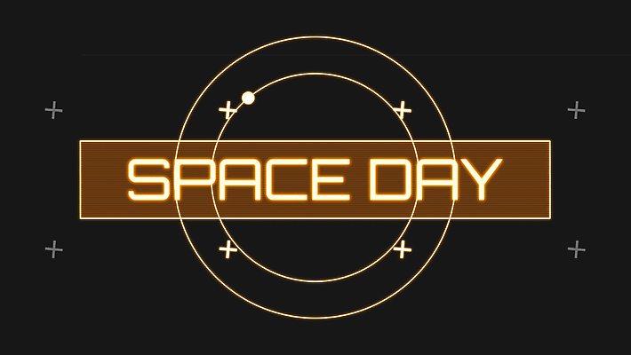 JPG 해외이미지 영어 기념일 일러스트 타이포그라피 사람없음 노란색 우주 사각형 원형 데이 네온 십자표시 해외일러스트 도형 문자 컬러 표시 이벤트 파일형식 이미지허브