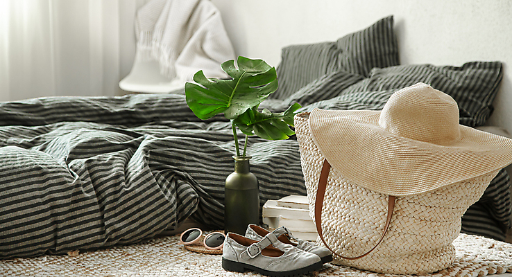 포토 JPG 해외이미지 신발 가방 실내 사람없음 인테리어 침실 몬스테라 해외포토 식물 디자인 잡화 내부 파일형식 이미지허브