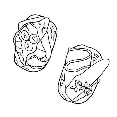 EPS 해외이미지 전통 디자인 음식 빵 조각 일러스트 치즈 샌드위치 육류 요리 식당 검은색 식사 카페 흰색 애피타이저 낙서 작음 만화 스케치 카나페 메뉴 손그림 점심식사 뷔페 브루스케타 스페인어 식품점 타파스 해외일러스트 컬러 식재료 유제품 서양음식 미술 상점 크기 파일형식 벡터 이미지허브